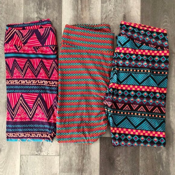 NWOT Lot of 3 TC Tall and Curvy LuLaRoe leggings - Picture 2 of 11